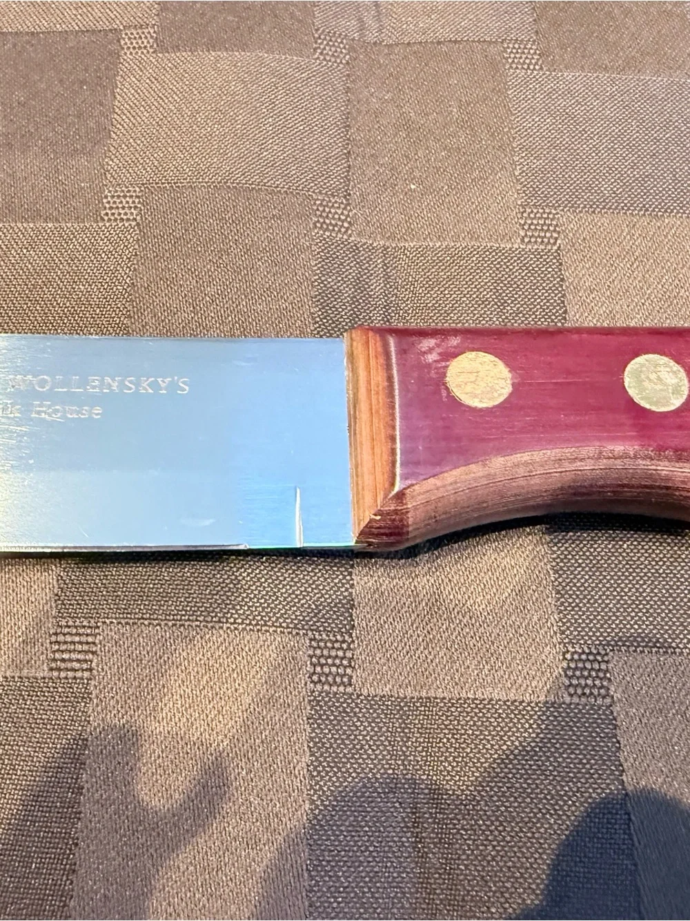 Individual Smith & Wollensky Steak House Walco Big Red Jumbo Steak Knife, 10”